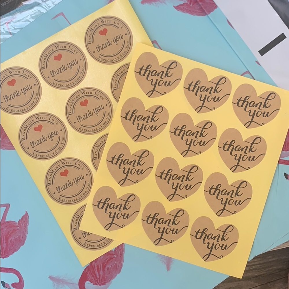 Polymailer + thank you stickers || 30